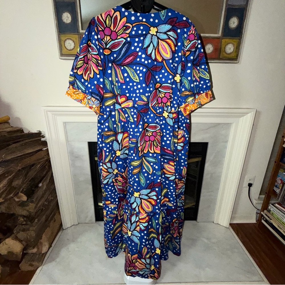 NWT Tabitha Brown For Target Bright Blue Floral Dress - Picture 7 of 15
